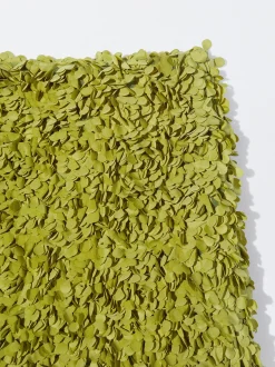 PARFOIS Falda Mini Con Textura Verde Shop