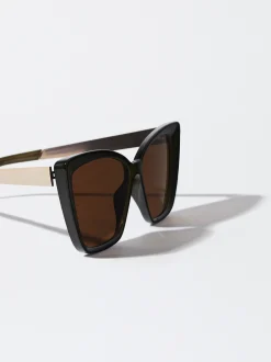 PARFOIS Gafas De Sol Cat Eye Caqui Clearance