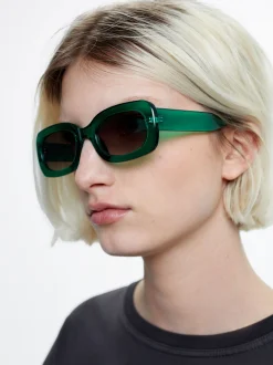 PARFOIS Gafas De Sol Cuadradas Verde Online