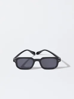 PARFOIS Gafas De Sol Cuadradas Negro New