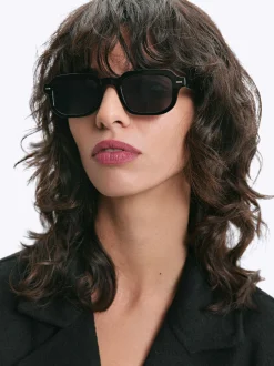 PARFOIS Gafas De Sol Cuadradas Negro New