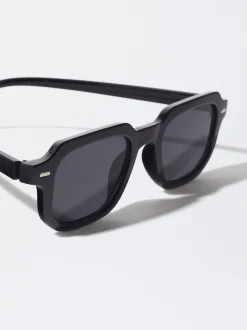 PARFOIS Gafas De Sol Cuadradas Negro New