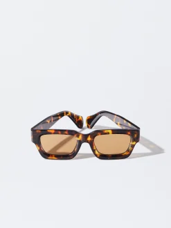 PARFOIS Gafas De Sol Cuadradas Marr&oacute;n Discount