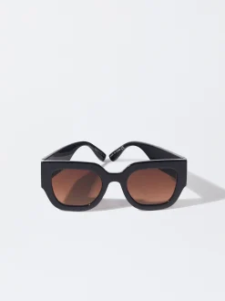PARFOIS Gafas De Sol Cuadradas Negro New