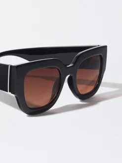 PARFOIS Gafas De Sol Cuadradas Negro New