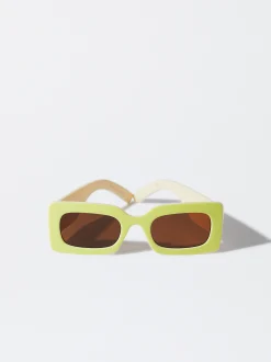 PARFOIS Gafas De Sol Cuadradas Amarillo Online