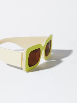 PARFOIS Gafas De Sol Cuadradas Amarillo Online
