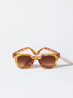 PARFOIS Gafas De Sol Cuadradas Carey Marr&oacute;n Clearance