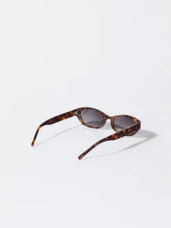 PARFOIS Gafas De Sol Hexagonales Marr&oacute;n New