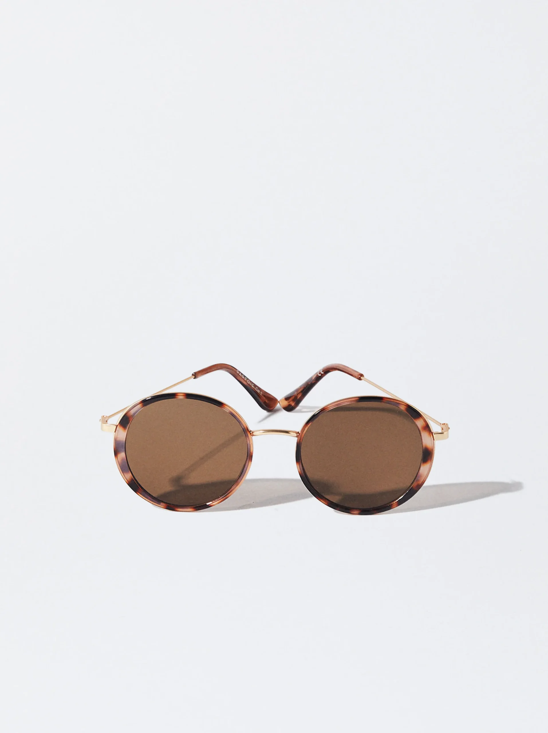 PARFOIS Gafas De Sol Metálicas Redondas Marrón Cheap