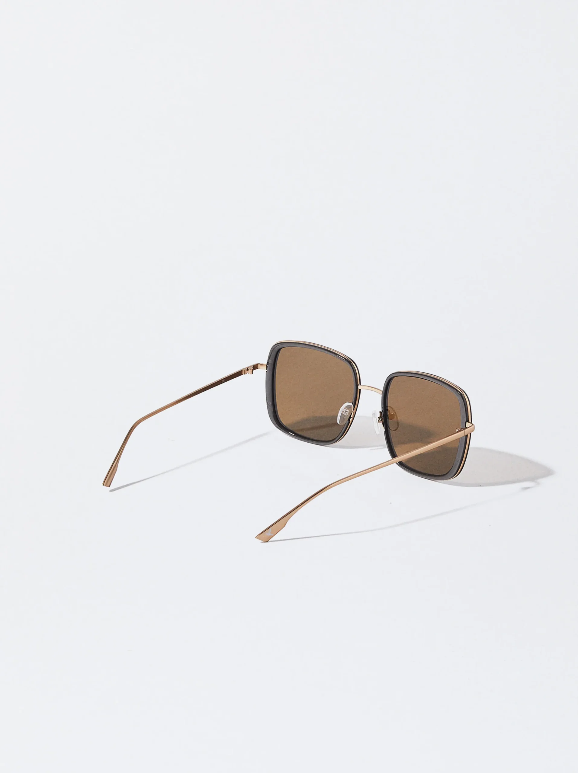 PARFOIS Gafas De Sol Metálicas Cuadradas Marrón Hot