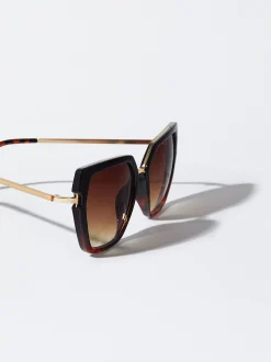 PARFOIS Gafas De Sol Met&aacute;licas Marr&oacute;n Sale