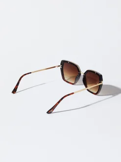 PARFOIS Gafas De Sol Met&aacute;licas Marr&oacute;n Sale