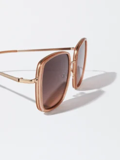 PARFOIS Gafas De Sol Met&aacute;licas Cuadradas Rosa Online