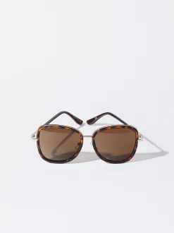 PARFOIS Gafas De Sol Met&aacute;licas Marr&oacute;n Online