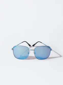 PARFOIS Gafas De Sol Met&aacute;licas Azul Best Sale