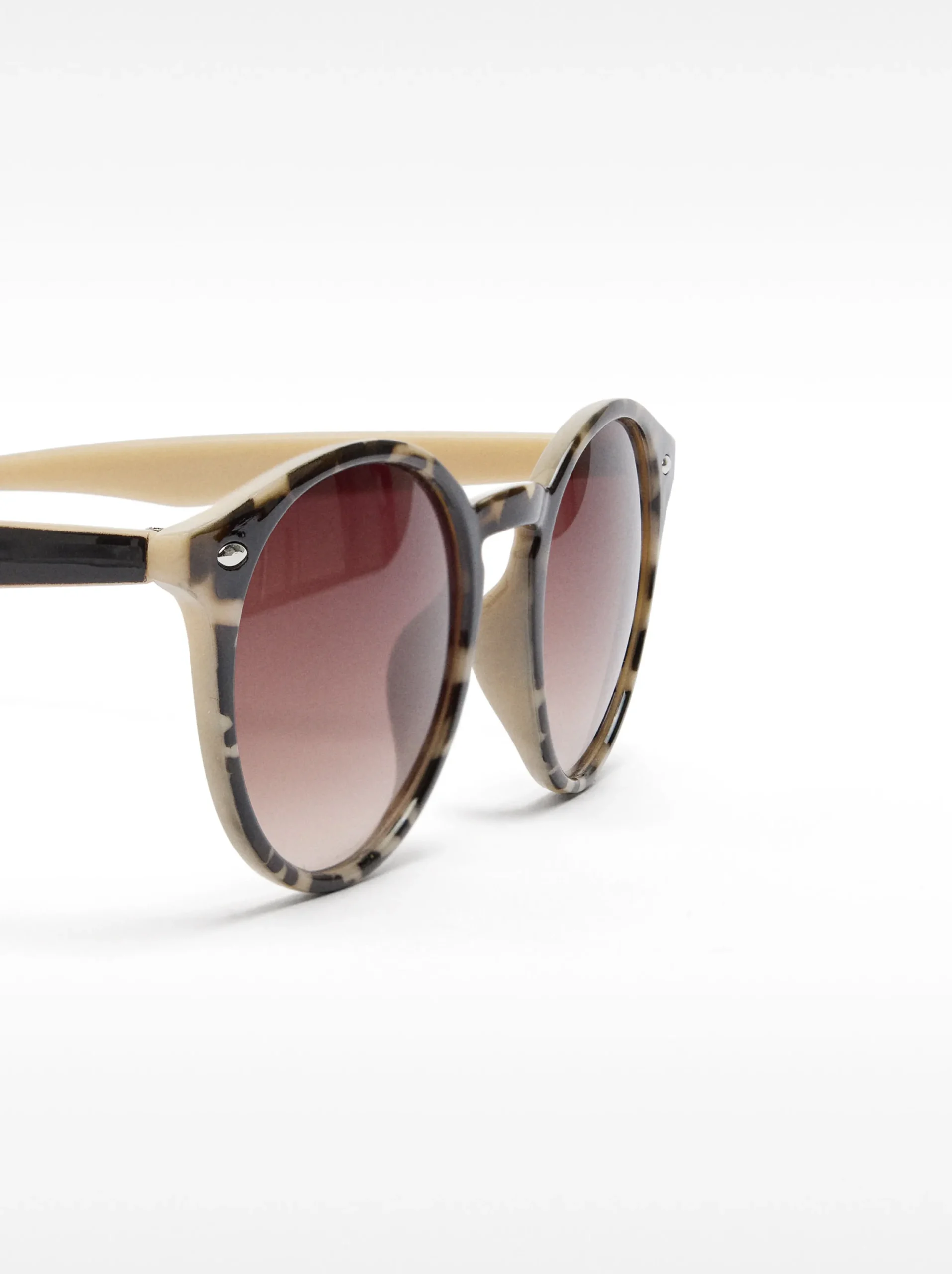 PARFOIS Gafas De Sol Montura Redonda Marrón Cheap