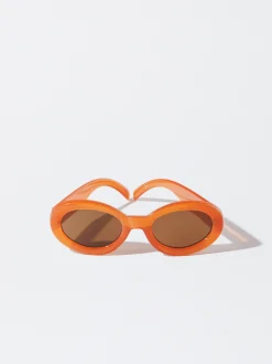 PARFOIS Gafas De Sol Ovaladas Naranja Best
