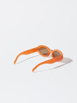 PARFOIS Gafas De Sol Ovaladas Naranja Best