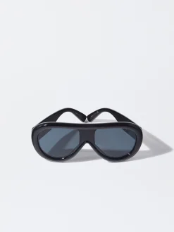 PARFOIS Gafas De Sol Ovaladas Negro Cheap