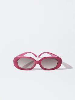 PARFOIS Gafas De Sol Ovaladas Burdeos Discount