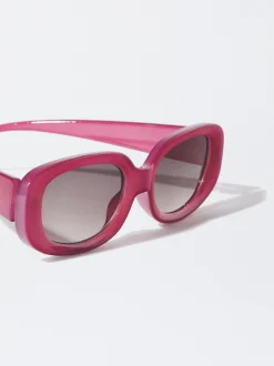 PARFOIS Gafas De Sol Ovaladas Burdeos Discount