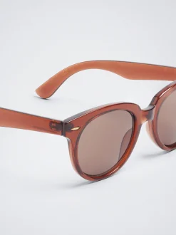 PARFOIS Gafas De Sol Redondas Marr&oacute;n Flash Sale