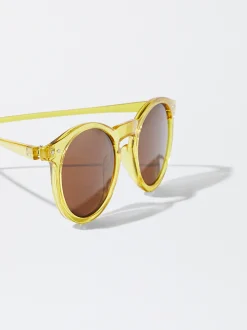 PARFOIS Gafas De Sol Redondas Gris New