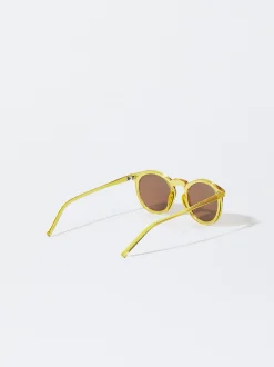 PARFOIS Gafas De Sol Redondas Gris New