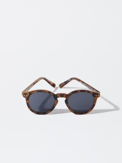 PARFOIS Gafas De Sol Redondas Marr&oacute;n Cheap