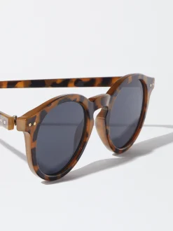 PARFOIS Gafas De Sol Redondas Marr&oacute;n Cheap