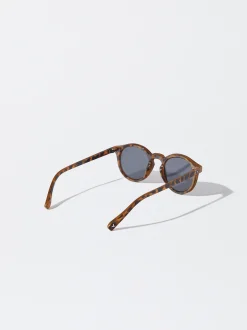 PARFOIS Gafas De Sol Redondas Marr&oacute;n Cheap