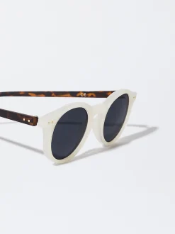PARFOIS Gafas De Sol Redondas Blanco Outlet