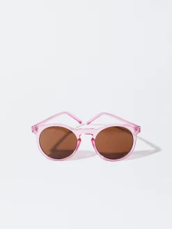 PARFOIS Gafas De Sol Redondas Rosa Cheap