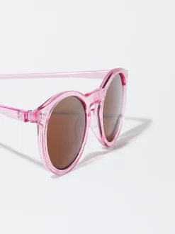 PARFOIS Gafas De Sol Redondas Rosa Cheap