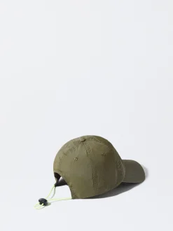 PARFOIS Gorra Nylon Reciclado Con Cord&oacute;n Caqui Cheap