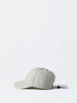 PARFOIS Gorra Nylon Reciclado Con Cord&oacute;n Gris Flash Sale