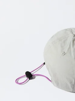 PARFOIS Gorra Nylon Reciclado Con Cord&oacute;n Gris Flash Sale