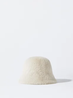 PARFOIS Gorro Bucket Con Pelo Crudo Outlet