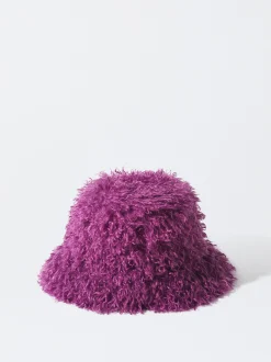 PARFOIS Gorro Bucket Con Pelo Rosa Discount