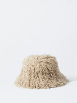 PARFOIS Gorro Bucket Con Pelo Marr&oacute;n Hot