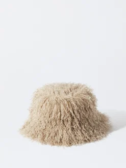 PARFOIS Gorro Bucket Con Pelo Marr&oacute;n Hot