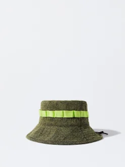 PARFOIS Gorro Bucket Cord&oacute;n Verde Hot