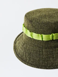PARFOIS Gorro Bucket Cord&oacute;n Verde Hot