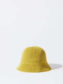 PARFOIS Gorro Bucket De Punto Amarillo Shop
