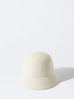 PARFOIS Gorro Bucket De Punto Blanco Best Sale