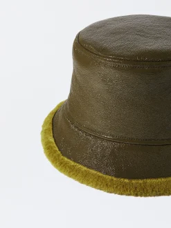 PARFOIS Gorro Bucket Impermeable Charol Verde Outlet