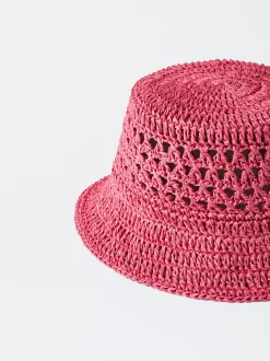 PARFOIS Gorro Bucket Trenzado Rosa Store