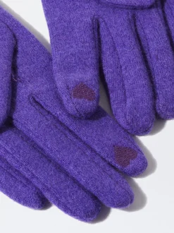 PARFOIS Guantes De Lana Violeta Shop