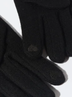 PARFOIS Guantes De Lana Negro Best